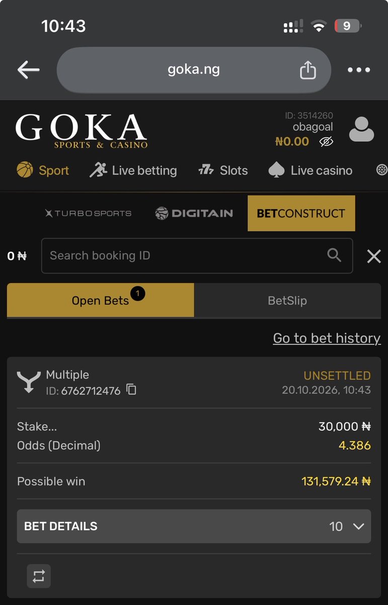 FemzyGreenLand's tweet photo. 5X On Goka ☘️

Bet construct code > 7973277

Bet on Goka and receive 20% Bonuses on deposits

Register here: https://t.co/xUAi5YI5Hg

Promocode: OBA

Stake responsibly 🫱🏽‍🫲🏾 https://t.co/LKLez2rv3c