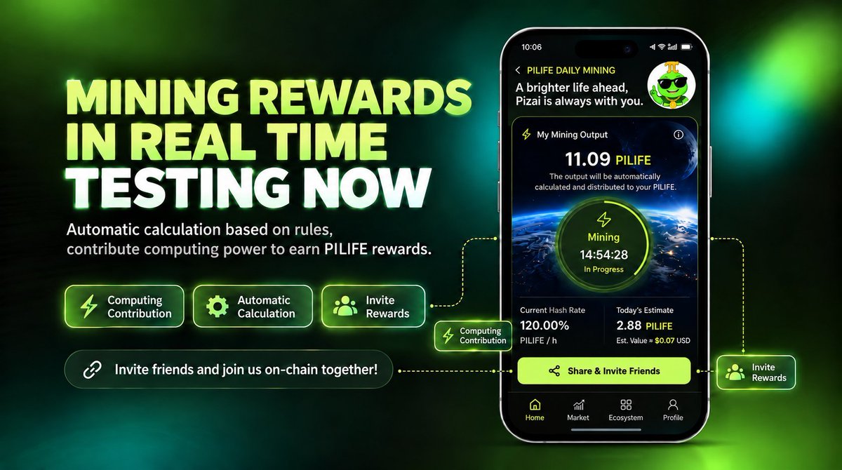 PiNewsMedia's tweet photo. 🔥BREAKING: @PiLifeCTO PILIFE Announces Its Mining App Is Coming Soon

PiLife, an application within the Pi ecosystem, has announced that its new mining app is preparing to launch.

The upcoming app is expected to further expand Pi & PiLife’s ecosystem, bringing mining, community participation, and additional utility together in one platform.

Another new application is preparing to join the growing Pi ecosystem. 🚀

#PiNetwork #Crypto #Web3 pi-network:native $PILIFE