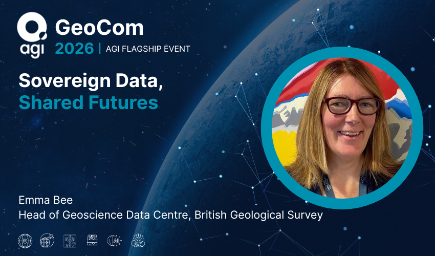 GeoCommunity's tweet photo. We are delighted to welcome Emma Bee, @BritGeoSurvey to the Data in the World of Geospatial Agora at GeoCom 2026

Join us to hear Emma's perspective on the challenges and opportunities shaping the future of environmental and geospatial data.

🎟️https://t.co/pixFP2lLsM https://t.co/UonmmkMiG8