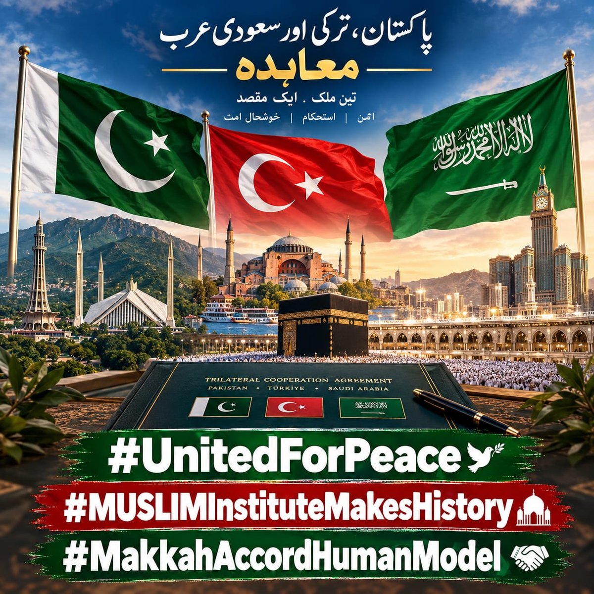 luckman61117's tweet photo. Peace is not merely a slogan; it is a commitment that must unite nations and inspire action. The Makkah Accord human model reminds us that solidarity and dialogue can build a better future.

#UnitedForPeace #MUSLIMInstituteMakesHistory #MakkahAccordHumanModel https://t.co/hxdrqxbKbD