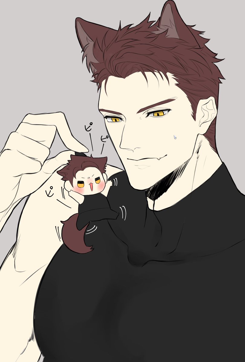 kzuchA32's tweet photo. シンも描いてたんだけど間違えて消したのでロウガだけあげる https://t.co/snpVbhD4ho