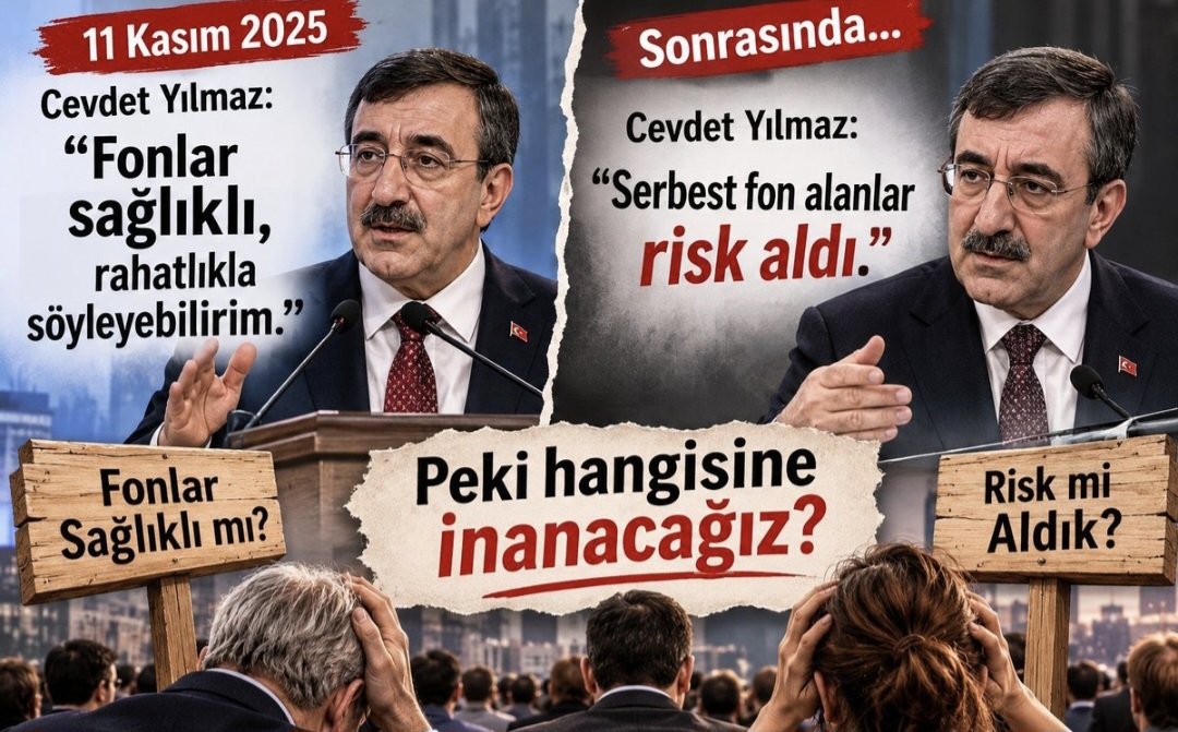 firatnizamoglu's tweet photo. Peki hangisine inanacağız? Tutarlı, açık ve hesap verebilir bir yönetim istiyoruz. Önce ana para, sonra TMSF. 🙏
#CevdetYilmazHesapVer #OnceAnaParaSonraTMSF #YasadaMadde4OLAMAZ https://t.co/NKQqVhqkQp