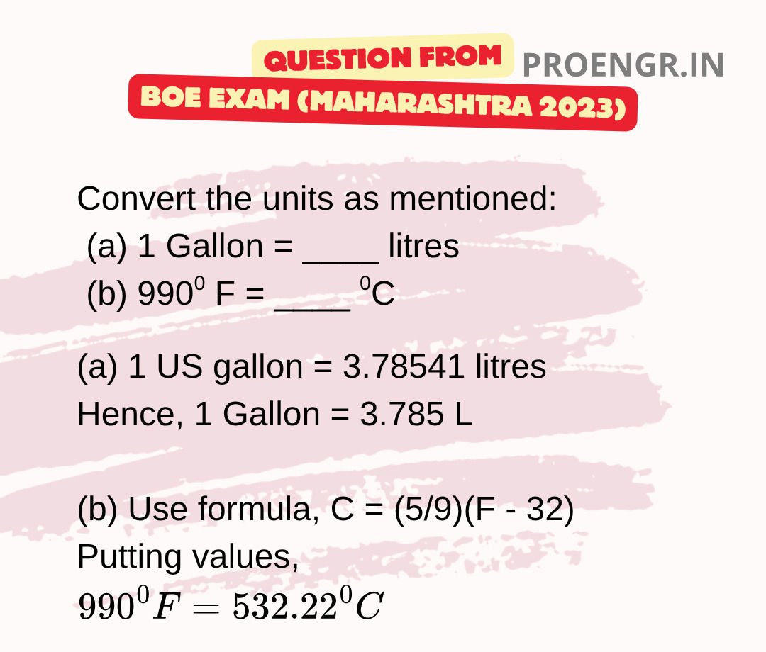 proengrindia's tweet photo. Unit conversion https://t.co/RvLRILD8Vk