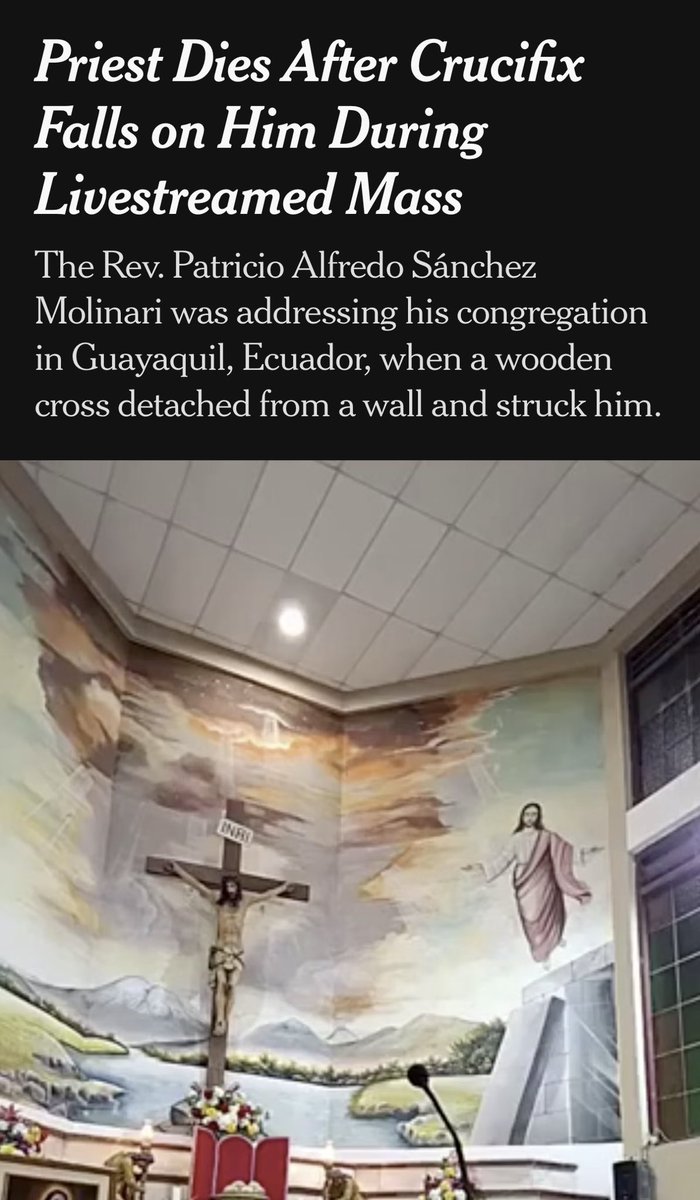 RayAlexWilliams's tweet photo. There are some strange synchronicities that seem to confirm the truth of Catholicism but this one seems to be doing the exact opposite but I doubt any Catholic apologists would acknowledge the obvious interpretative asymmetry. https://t.co/gM1994G5M5