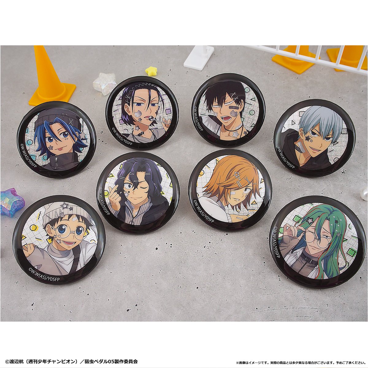 tapioca201818's tweet photo. 🌟#AGF_2026🌟
✖✖━━━━━━━━━

TVアニメ『#弱虫ペダル LIMIT BREAK』
ラメ缶バッジ モノトーンデコ Ver.(全8種)

━━━━━━━━━━✖✖

お砂糖のようなきらきらラメがかわいい
ラメ缶バッジ💫

新規イラストの個性あふれる表情を
じっくりお楽しみいただけます🩹🤍

詳細はこちら🔗https://t.co/fRWCpaQjO1
#yp_anime #AGF2026