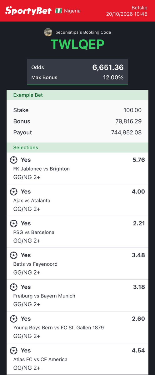 sportxanalytics's tweet photo. Longshot GG2+ https://t.co/YXrJ7SIWZ6