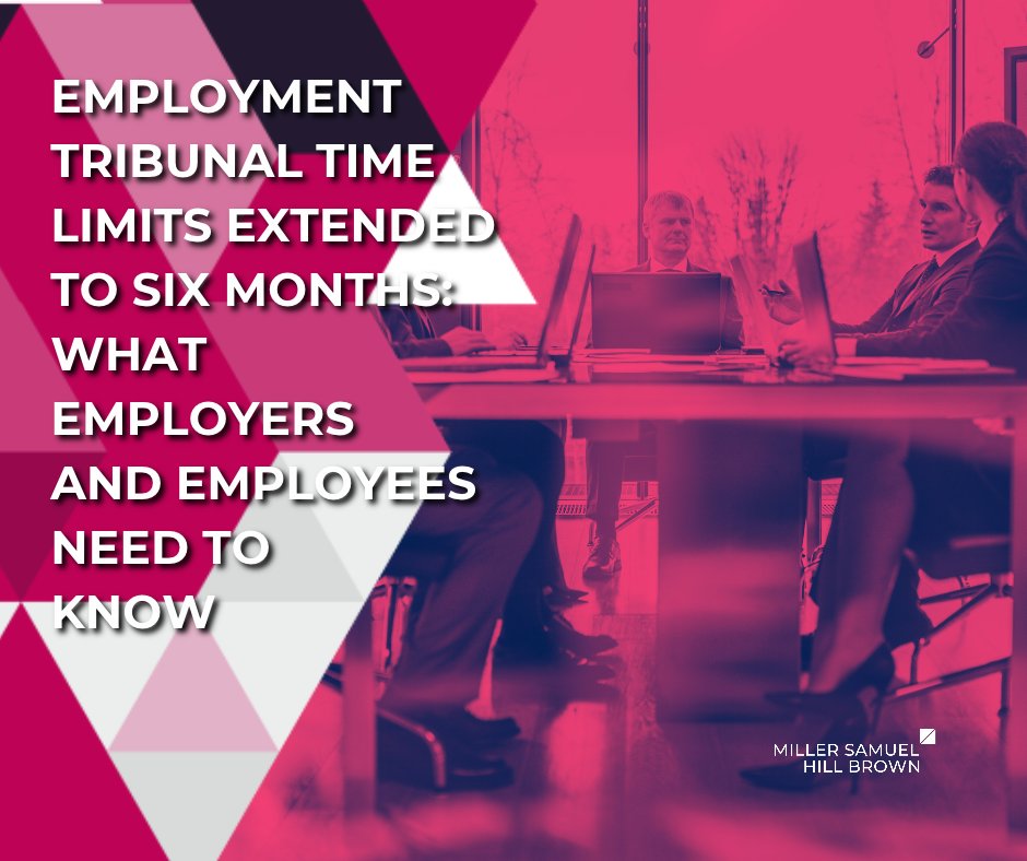 MSHBLLP's tweet photo. Employment tribunal time limits are being extended to six months. Our Chairman and Head of Employment explains what the change means for employers and employees.

Read the article: https://t.co/DxDQaf7MIM 

#EmploymentLaw #Workplace https://t.co/maM7IJX5uA
