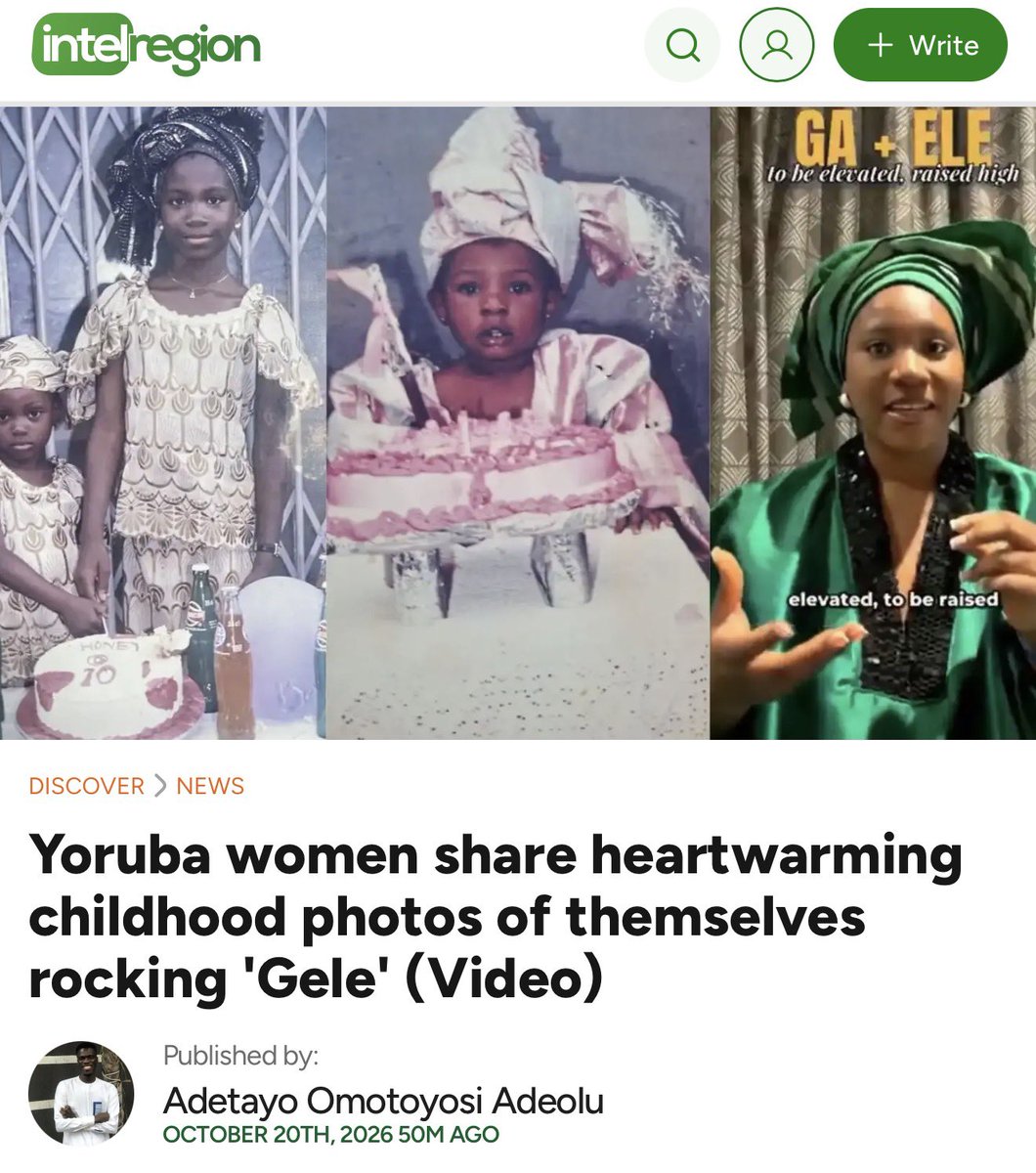yorubachic's tweet photo. We made the news 💚 #GeleIsGele.

https://t.co/BIC6UusUG6 https://t.co/UvH1WRJ163