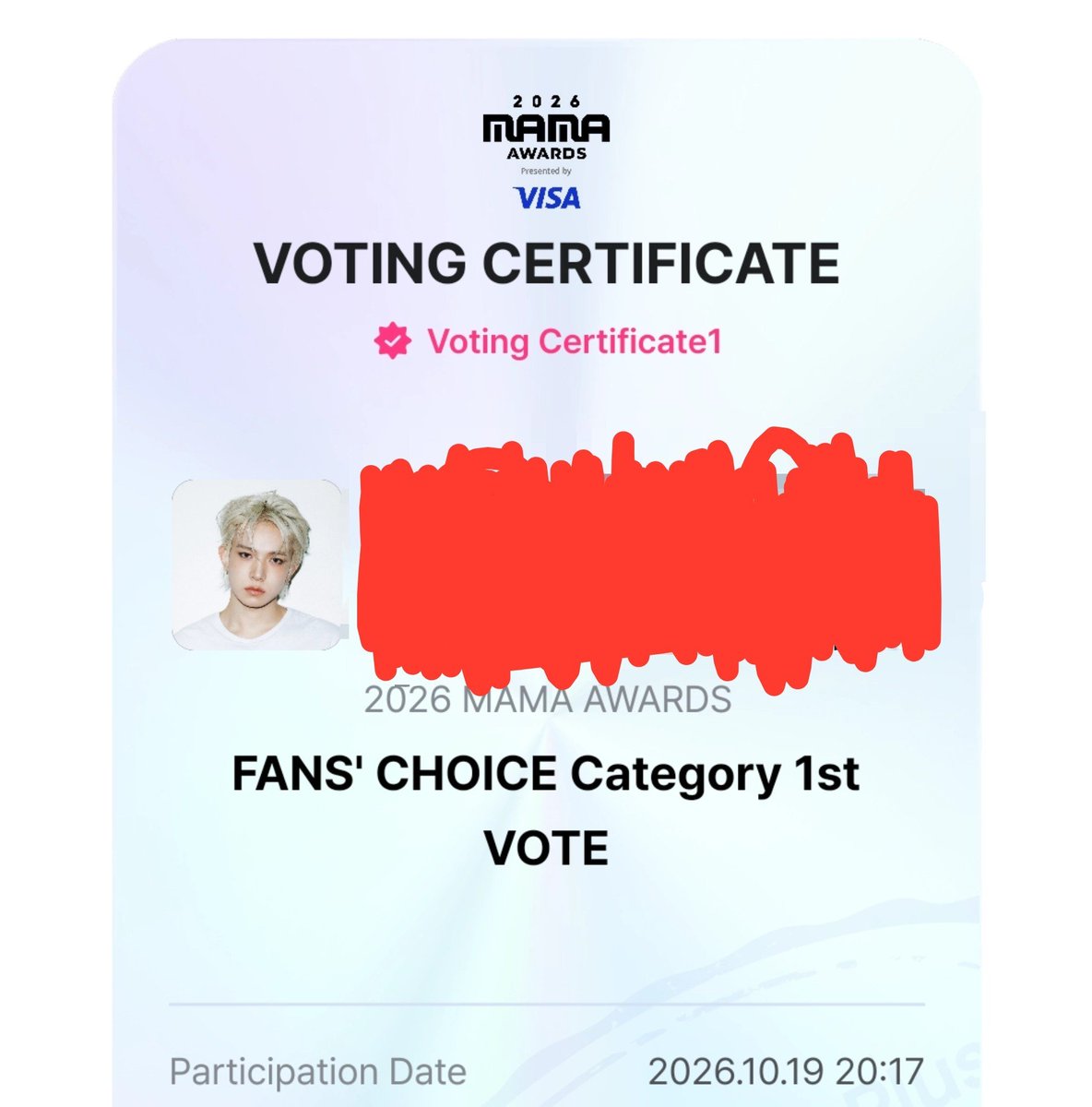 moriMAY1009's tweet photo. i vote for #EVAN on #2026MAMAVOTE https://t.co/ms7PTX1PKz