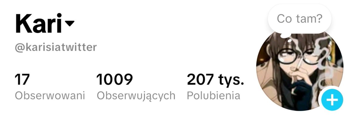 Kari445009's tweet photo. Na tiktoku udało się przekroczyć 1000 obserwujących 🥳 https://t.co/tacArHVfLP
