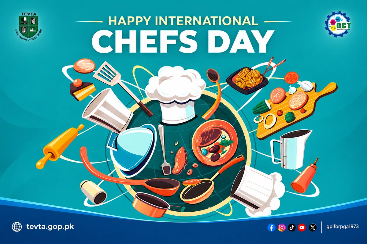 GovtCollegePGA's tweet photo. Happy Chef Day! 👨🍳
.
.
.
.
Wishing all chefs and future culinary professionals a very Happy Chef Day!
#GCT #GCTPGA #GRAPHIANS #chefday #passionforcooking See less https://t.co/nTFHR5yEuj