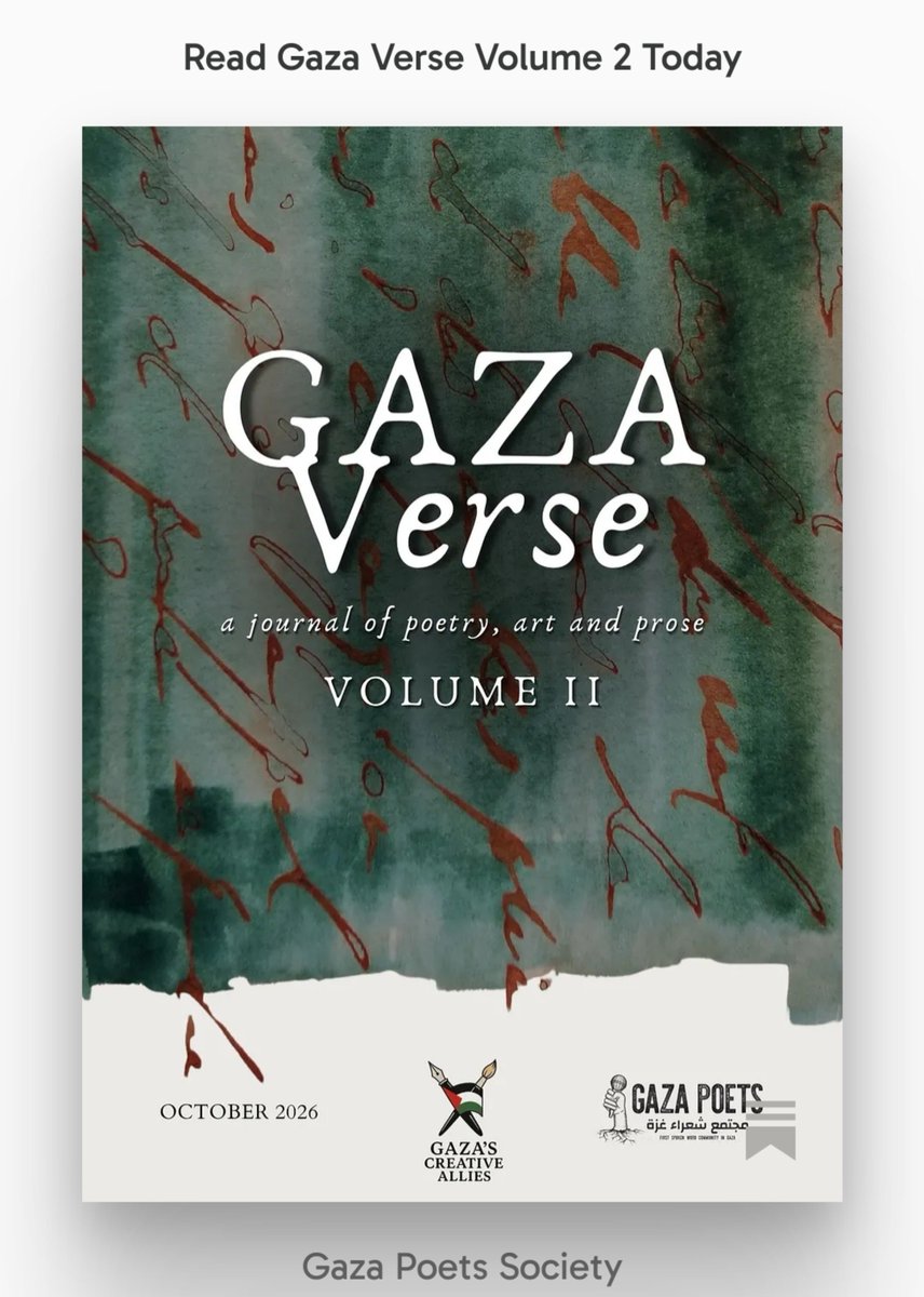 GazaAllies's tweet photo. Just Released: Gaza Verse Vol. 2 https://t.co/znucXzGanZ