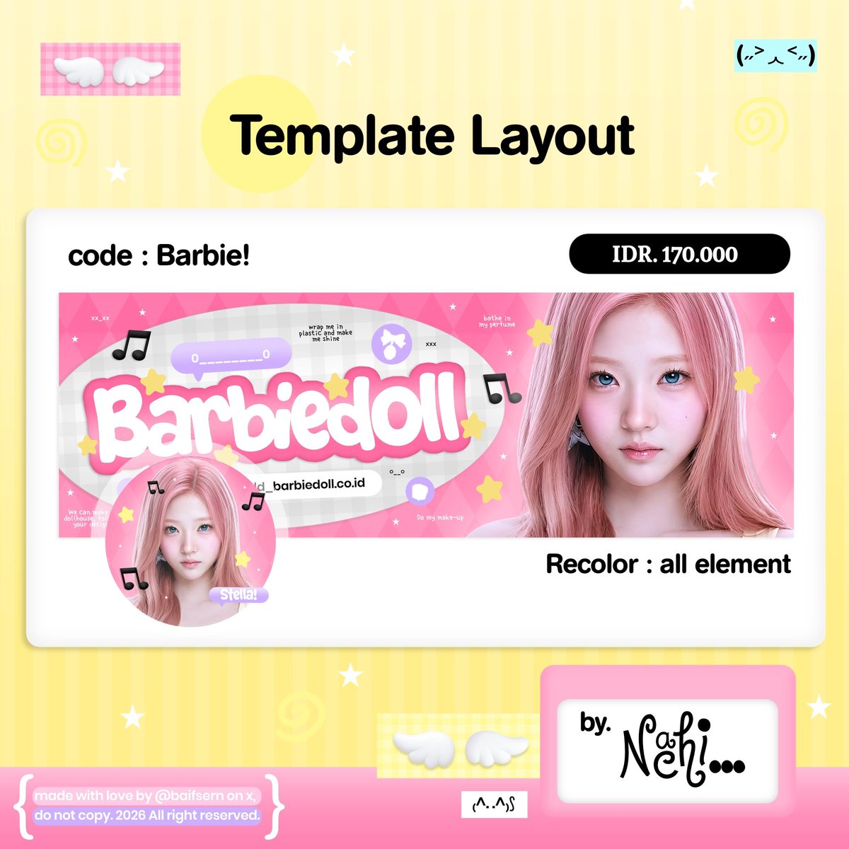 baifsern's tweet photo. 🥐 help rt ya, timakasi .. { !!! }

Aku kembali dengan 10 template layout dibawah ini yang siap di ospek, apabila ada kesamaan dengan ba lain boleh banget dm aku baik baik yahh!! $$ ada di pics boleh juga langsun dijemput !! 

#bealanja 🦀🧡🎂 https://t.co/stVFN92gls