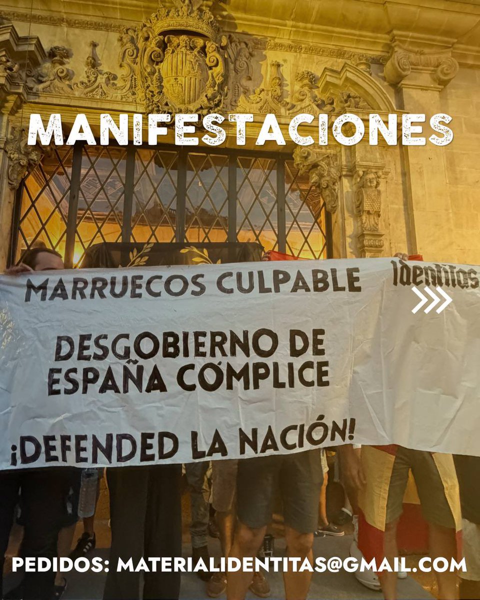 _identitas's tweet photo. ¿A QUÉ CONTRIBUYES COMPRANDO LAS CAMISETAS DE IDENTITAS?

🇪🇸 Manifestaciones públicas.

🏠Una sede patriota, La Torre.

🌿 Una labor en pro de la naturaleza.

⬇️ https://t.co/0c3SmLmBnN