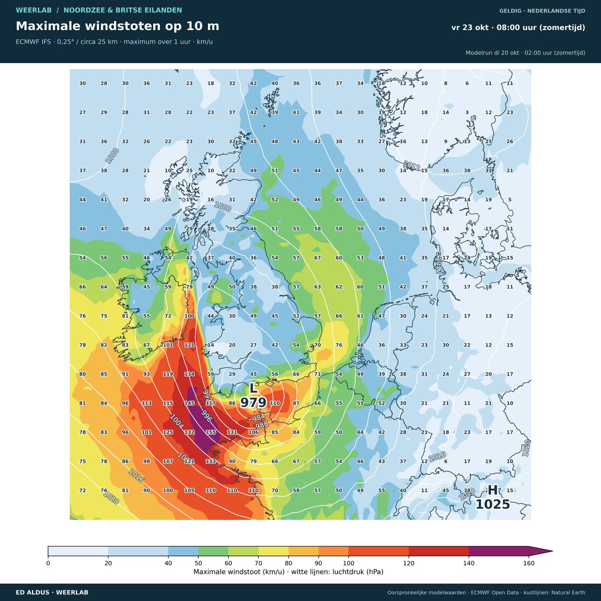 EdAldus's tweet photo. Alhoewel er de komende dagen steeds wisselvalliger wordt en de wind toeneemt, staat er bij ons op dit moment nog geen serieuze storm op het programma. De komende dagen kan dat nog veranderen! 

Een ander verhaal is dat voor het noordwesten van Frankrijk en het zuiden van Engeland. Inmiddels heeft de Britse meteorologische dienst een naam gegeven aan de komende storm, die in de nacht van donderdag op vrijdag en vrijdag daar gaat zorgen voor zeer onstuimig weer met (zeer) zware windstoten. Het is de eerste storm van het nieuwe seizoen, met de naam Austen. #stormausten