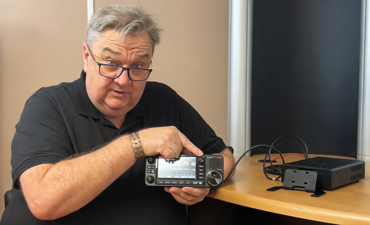 Icom_UK's tweet photo. Want a detailed preview of the upcoming IC-7110?

In our latest video, our Amateur Radio Specialist Chris G1VDP gets hands-on with the new all-band mobile transceiver, explaining its key features &amp; capabilities.

Watch here: https://t.co/3WAsfvtZwp

#Icom #AmateurRadio #HamRadio https://t.co/PFcCunxc9R