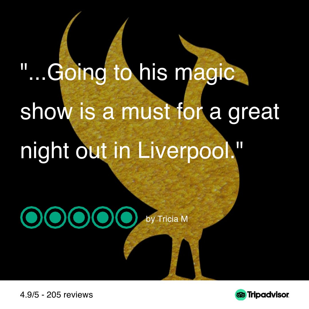 StevePriceMagic's tweet photo. Two lovely reviews from Friday night.
Shows in January and February are already selling... and we have some very exciting news to come! https://t.co/RgACoFk5P2
