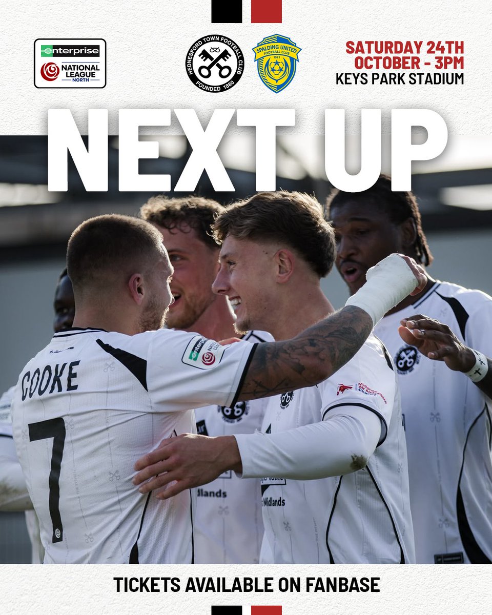 HTFC's tweet photo. 🏠The Pitmen return to action at Keys Park on Saturday, when they host Spalding United in the Enterprise National League North.

🎟️Tickets are available now on Fanbase 👇
https://t.co/SBkHzQUSyx

🚨We highly recommend purchasing in advance of the match, particularly if you are looking to sit in the Main Stand.