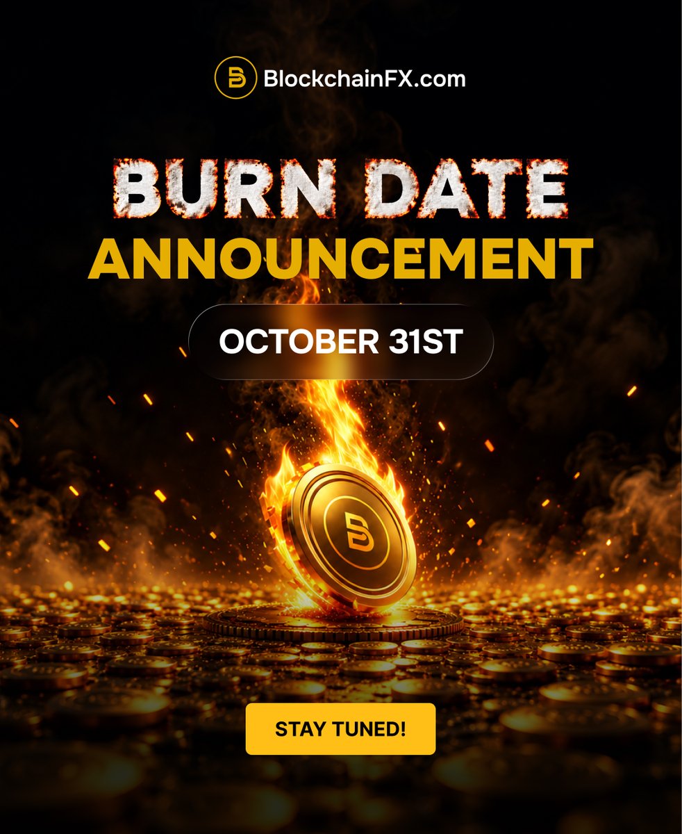 BlockchainFXcom's tweet photo. 🔥 $BFX TOKEN BURN: DATE REVEAL COMING 🔥

As promised during the presale, every unsold $BFX token will be burned.

On October 31st, we'll reveal
⚡ Exactly how many $BFX tokens are being burned
⚡ The official burn date

The burn permanently cuts the total $BFX supply, tightening the ecosystem and backing the token’s long-term growth plan.

Full details drop October 31st.

🚀 Don’t miss it.