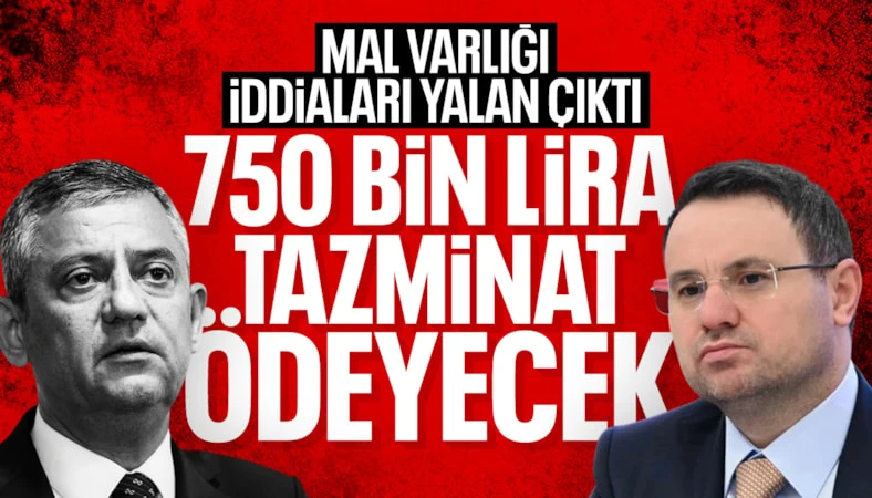 zekibahce's tweet photo. Özgür Özel'in iddiaları yalan çıktı, 
Adalet Bakanı Akın Gürlek'e 750 bin TL tazminat ödeyecek. https://t.co/Q8IcaHoXYG