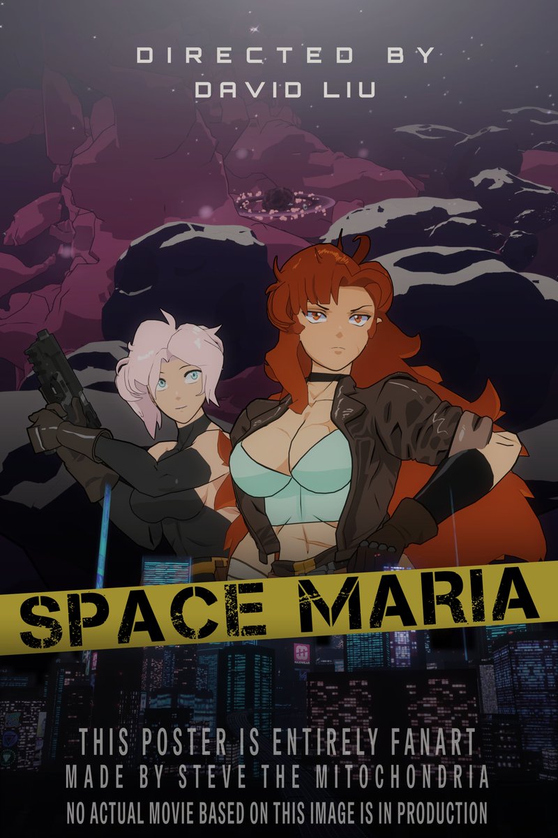 NinjaSteeve's tweet photo. Thought I'd make a movie poster using the Space Maria rigs I made earlier & some environments I've worked on in the past. Happy Bday! #SpaceMaria1023 https://t.co/HjTamVTWaK