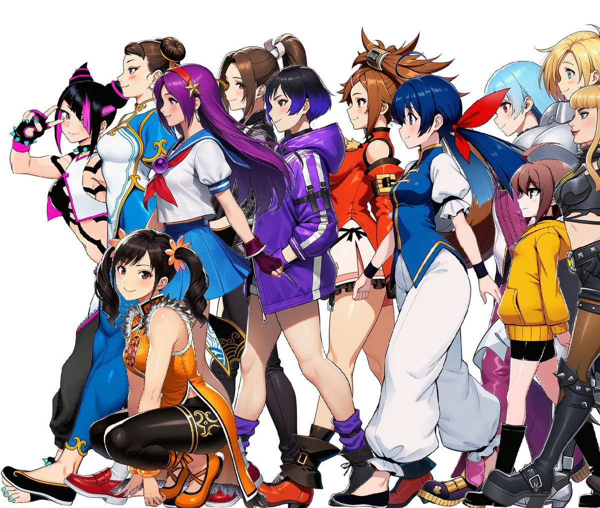 znsqnjk8j's tweet photo. 真・格闘ゲーム女子！！

SFW illustration. No nudity, no suggestive intent. https://t.co/TTmWHzxqjk