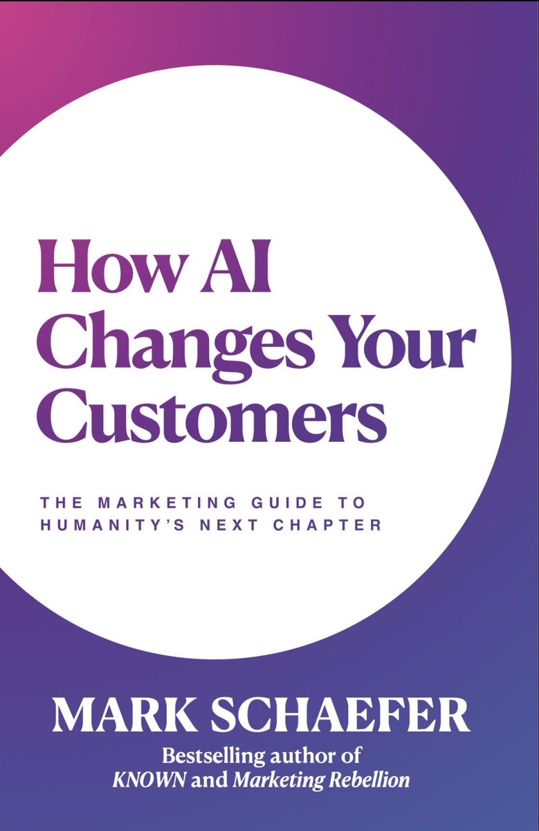 thecreativepenn's tweet photo. Interesting book about how marketing is changing. By @markwschaefer 
Reading for my Fourth edition of How to Market a Book which has a lot more about AI in! https://t.co/eLLWvk1yJw