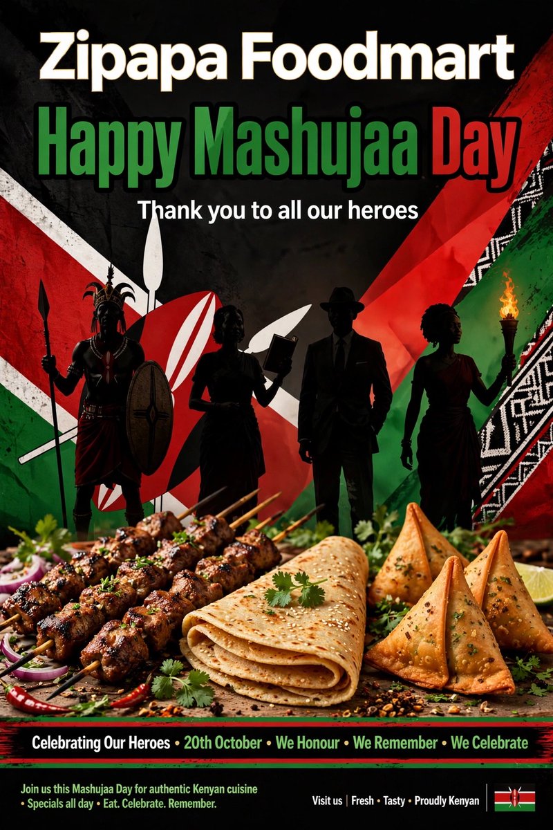 Zipapa020's tweet photo. Happy Mashujaa day peeps..Don’t forget to come by and dine with us📍Sagana town,Along Nairobi-Nyeri Highway https://t.co/tTXydKzFg3