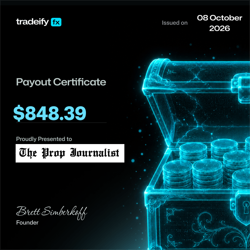 PropJournalist's tweet photo. Tradeify FX is back running 50% off with code TPJ

Like I said before, I liked the direct account but thought it was worth waiting for a better discount - that discount is now here!

I got paid in less than 24h, if you have any questions about Tradeify FX I can answer them. https://t.co/mWT7lScwiI