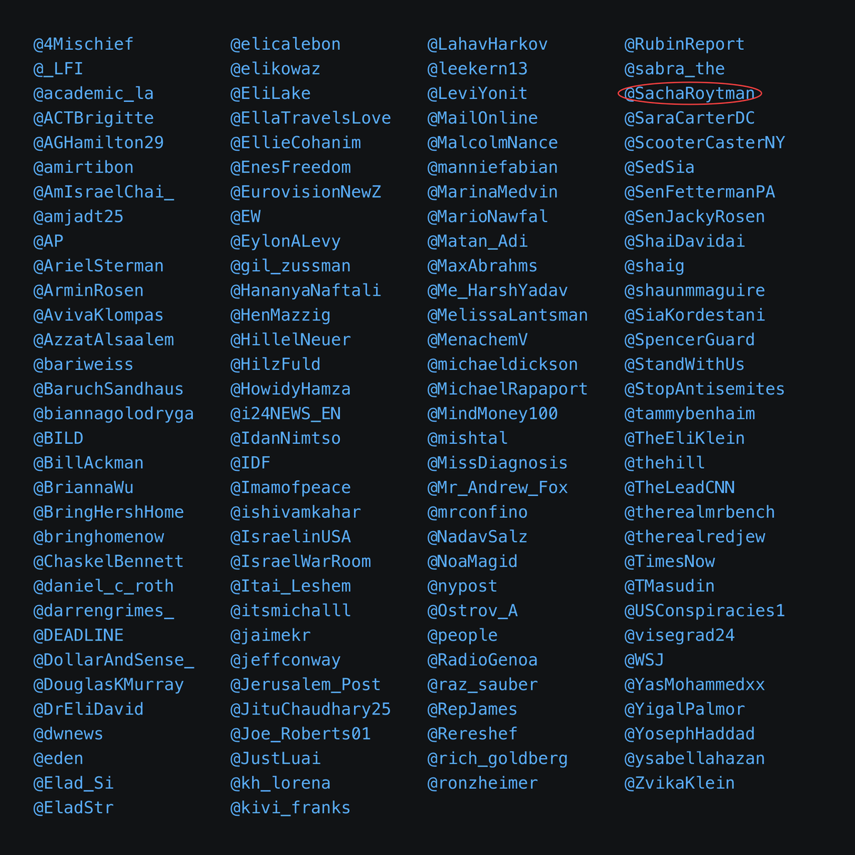 Wallface's tweet photo. CAM (Combat Antisemitism Movement) CEO @SachaRoytman has a post listed in Words of Iron’s archived boost feeds.
The campaign supplied ready-made replies. Below are the account list, reply instructions and later Auto Pilot controls. https://t.co/OckDX5baIx