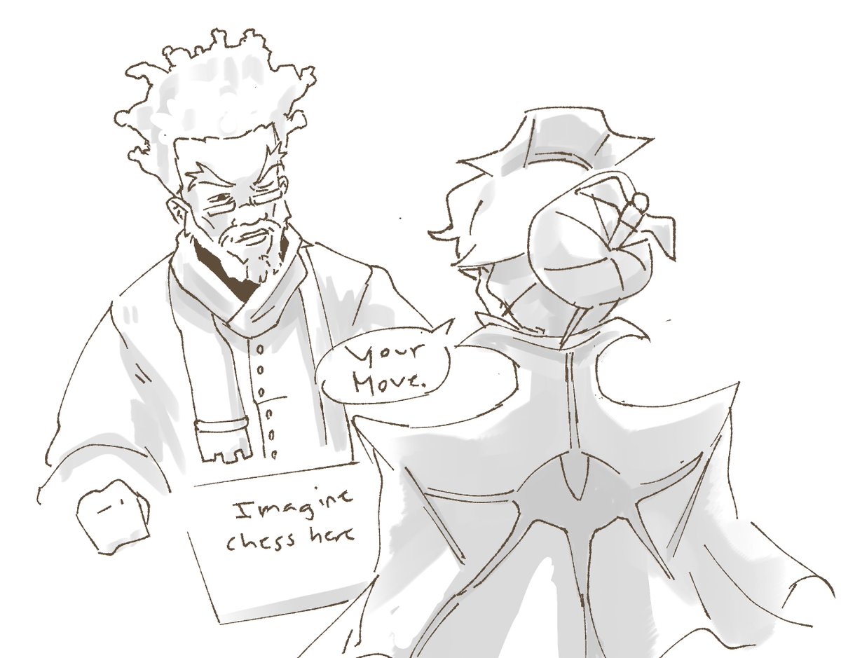 janmoosee's tweet photo. #WelcomeHarrow i just hope they're chess buddies

im sorry my 134 votes weren't enough 
#deadlock https://t.co/yochwTmCnA