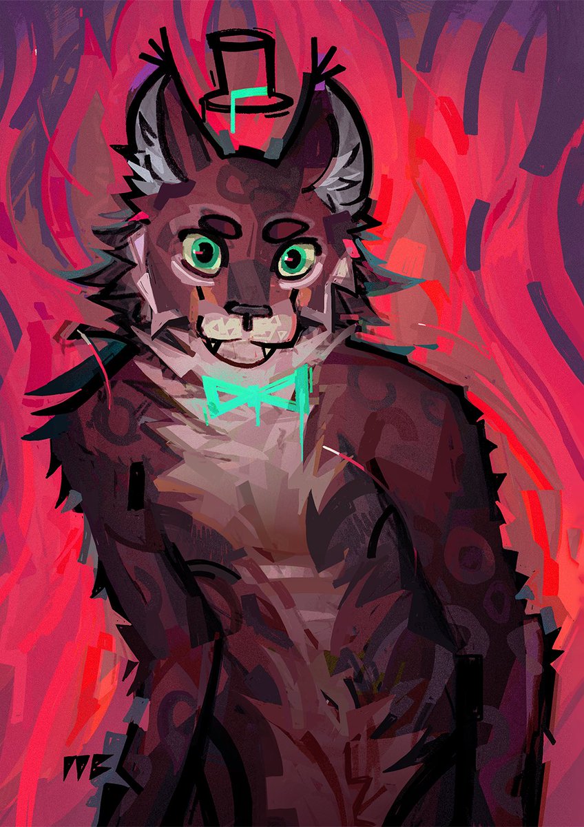 wolfeblock's tweet photo. Lynx in Crimson (Commission for Top Kitty) https://t.co/ugvIKrGyP1