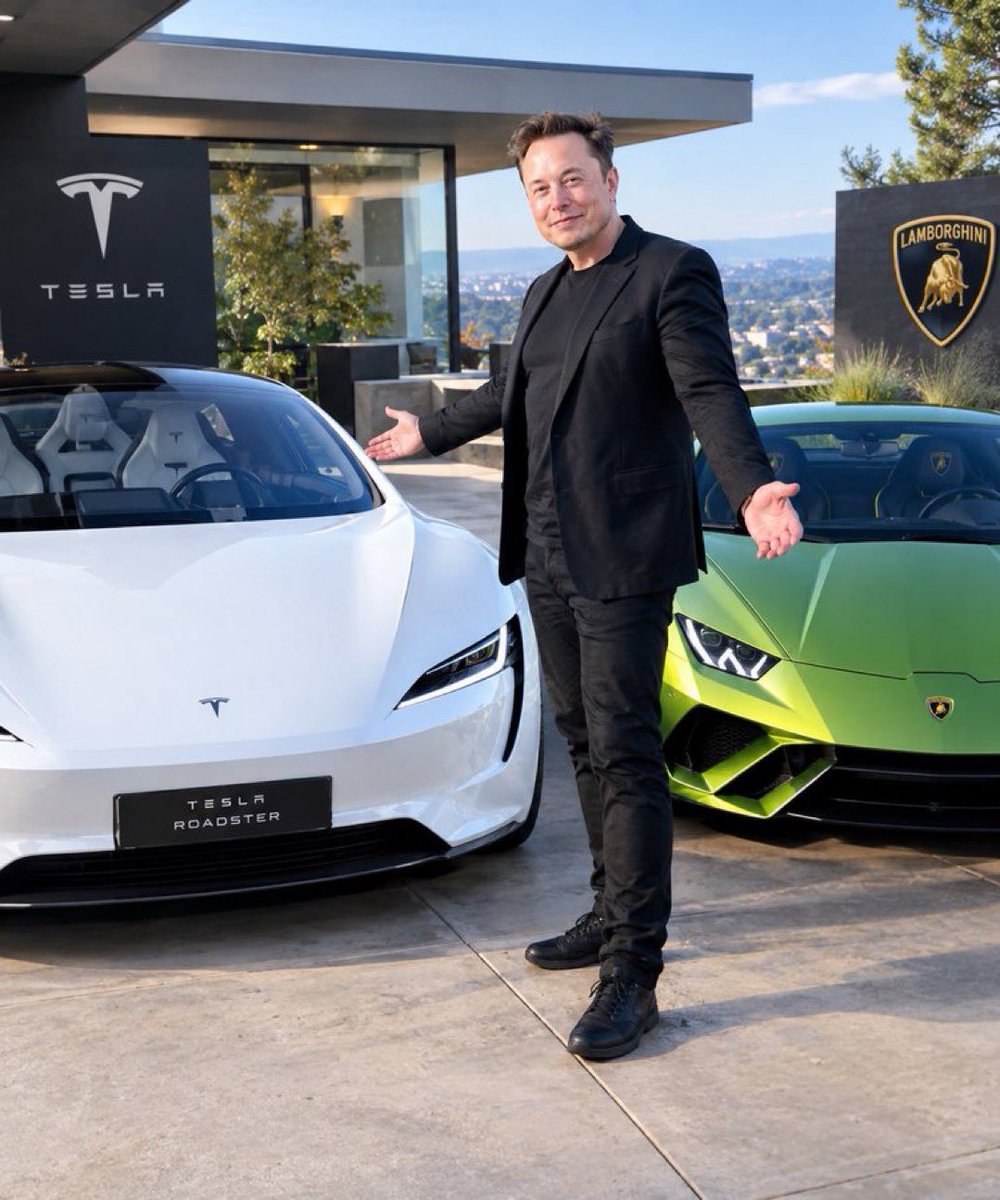 tenor222's tweet photo. Only one can be yours.

A) The Tesla Roadster or

B) The Lamborghini https://t.co/aXufuGGNr4