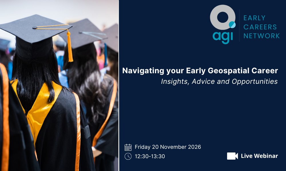 GeoCommunity's tweet photo. 🚀 Navigating Your Early Geospatial Career: Insights, Advice and Opportunities

Are you starting out in the geospatial sector or considering a career in the industry? Join the AGI Early Careers Network for a free online panel discussion 

🎟️ Register
https://t.co/iUloH4RAhi https://t.co/sbtlvlw9ce