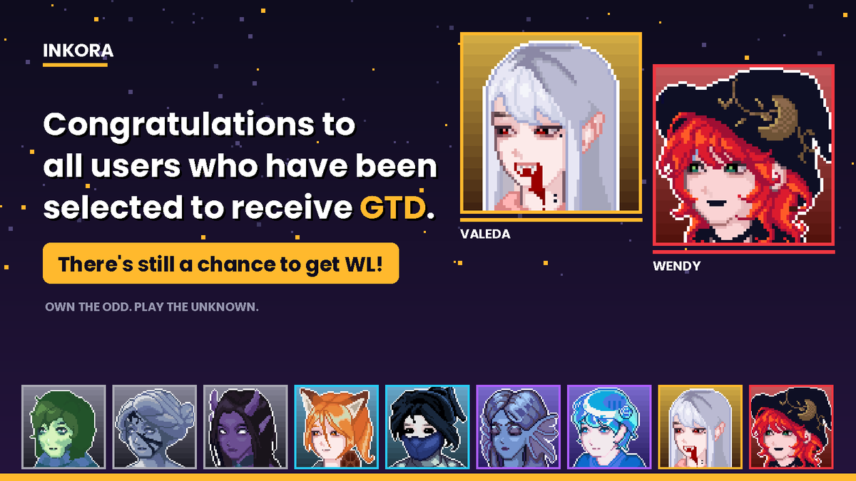 INKORA_NFT's tweet photo. 💜 INKORA | THE BEGINNING

Planned Mint: October 24

• GTD &amp; WL: FREE
• Public: FREE
• Platform: OpenSea
• @inkonchain 

We're building INKORA for the long run, with plans to expand into Web3 gaming.

Holders will have access to future utilities that we'll reveal in time. 💜 https://t.co/s4oU6t1KRt