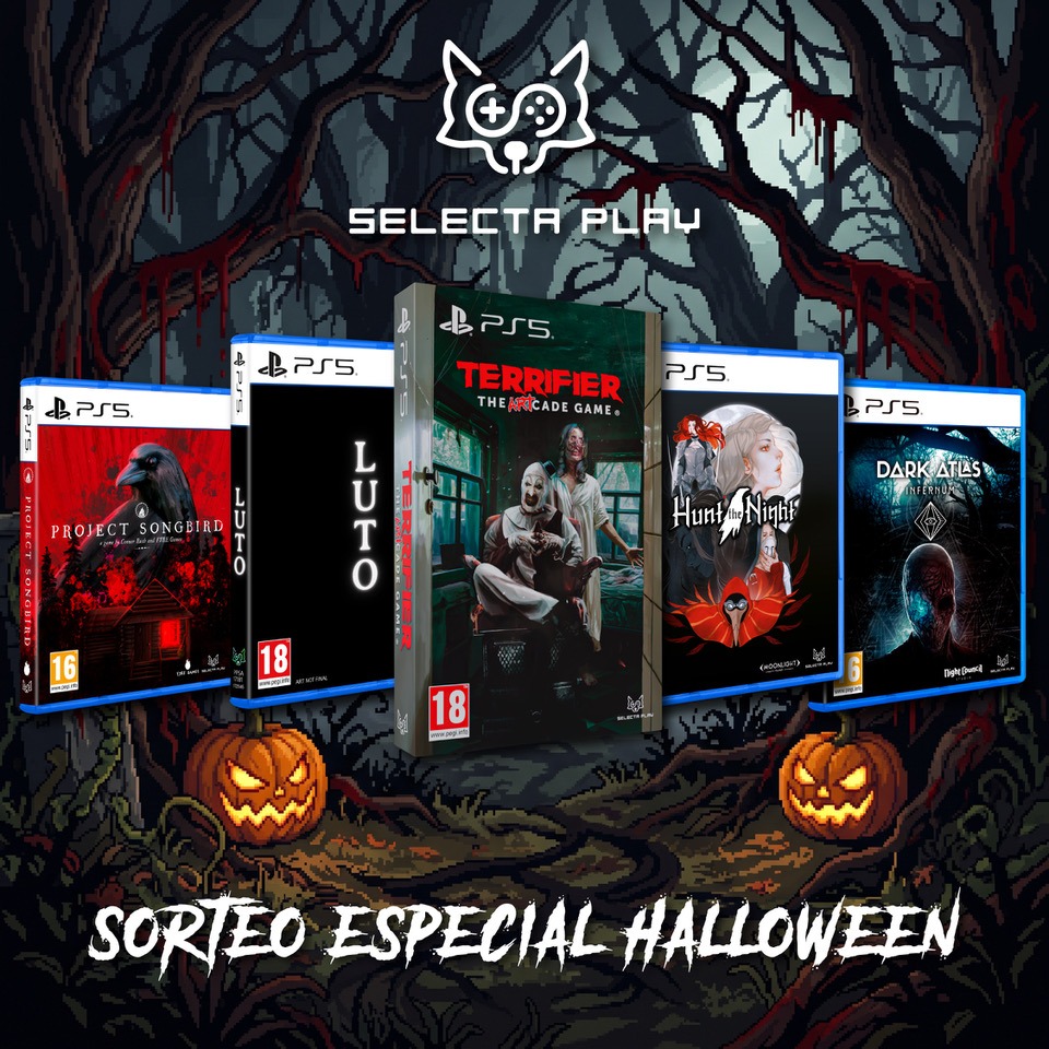 JBHorrorShow's tweet photo. ¡SORTEO DE HALLOWEEN! 
5 videojuegos fantabulosos de Terror, cortesía de Selecta Play. El martes 27 anunciaré al ganador. ¡Suerte!
* Solo residentes en España.

Instrucciones:
🎃 Seguir a @JBHorrorShow y a @SelectaPlay 
🎃 Darle a RT
🎃 Mencionar a un@ amig@ https://t.co/Za3mxdpPjJ