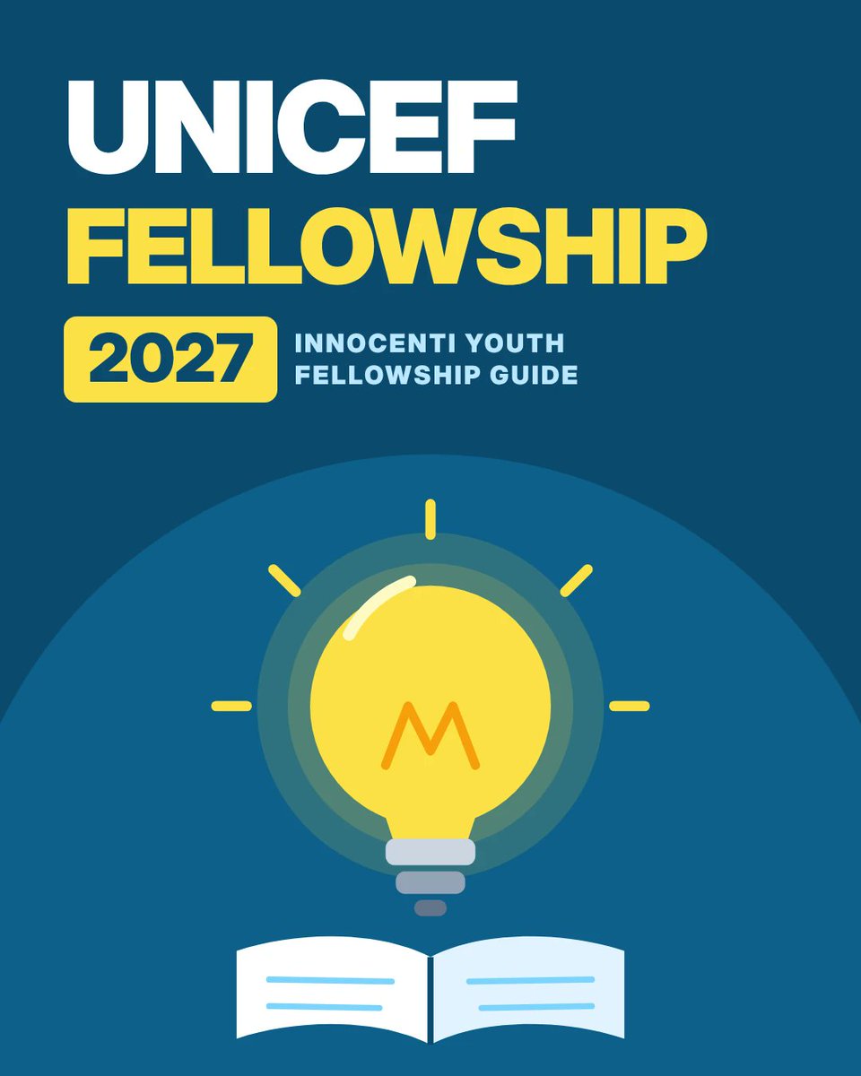 scholarship_op's tweet photo. 🎓 UNICEF Innocenti Youth Fellowship 2027 🌍

https://t.co/kIHvzi6xBy

#UNICEF #UNICEFFellowship #YouthFellowship #Fellowships2027 #ResearchOpportunities #InternationalFellowships #OpportunitiesAlert https://t.co/KWGueWHr8t