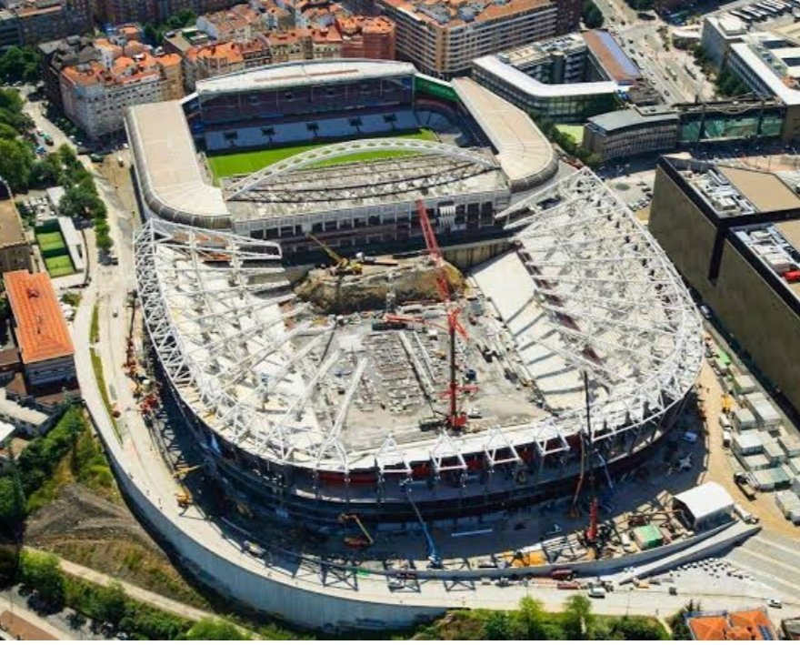 GradaBpro's tweet photo. 🏗️ Conservando ubicación. 

Hasta la fecha, lo de San Mamés es para mí, la mejor obra de un estadio que hemos visto en nuestra liga. https://t.co/zZqEKcLQii