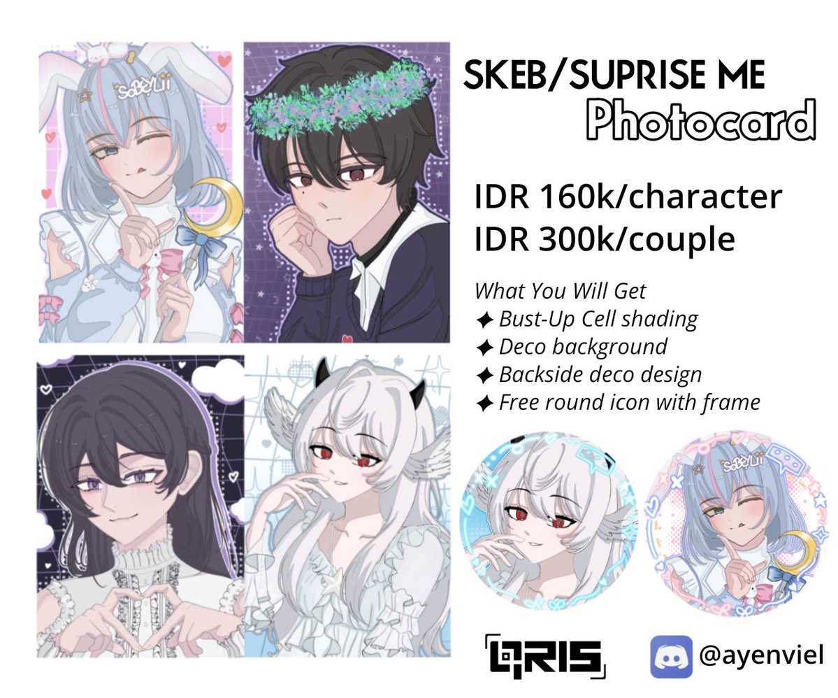 rienveil's tweet photo. ♡ + ↻ are very appreciated!
Hai, aku buka urgent art deco commission untuk 0/3 slot saja hanya untuk lokal. Silakan kirim DM atau hubungi aku di Discord @ ayenviel jika kalian tertarik ^ω^

#opencommission #zonauang https://t.co/p3CHLwXv49