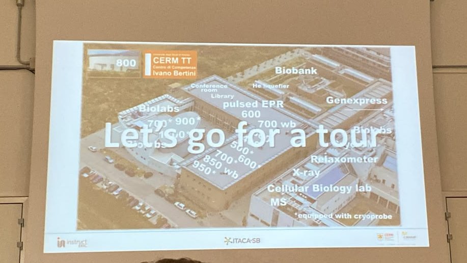 cerm_cirmmp's tweet photo. The first part of today’s scientific programme of the #StructuralBiology Meeting @Instruct-IT has come to an end. Next on the agenda: a guided laboratory visit here at CERM/CIRMMP Infrastructure!

Thank you to all the speakers! https://t.co/SIOaB00VVC