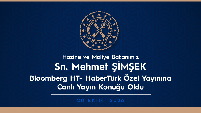 HMBakanligi's tweet photo. Hazine ve Maliye Bakanımız Sn. Mehmet ŞİMŞEK, Bloomberg HT – HaberTürk ortak özel yayınına canlı yayın konuğu oldu.

Yayının tamamını izlemek için ➡️ https://t.co/8kVeiAH1Mv https://t.co/qLVdL4gi4W