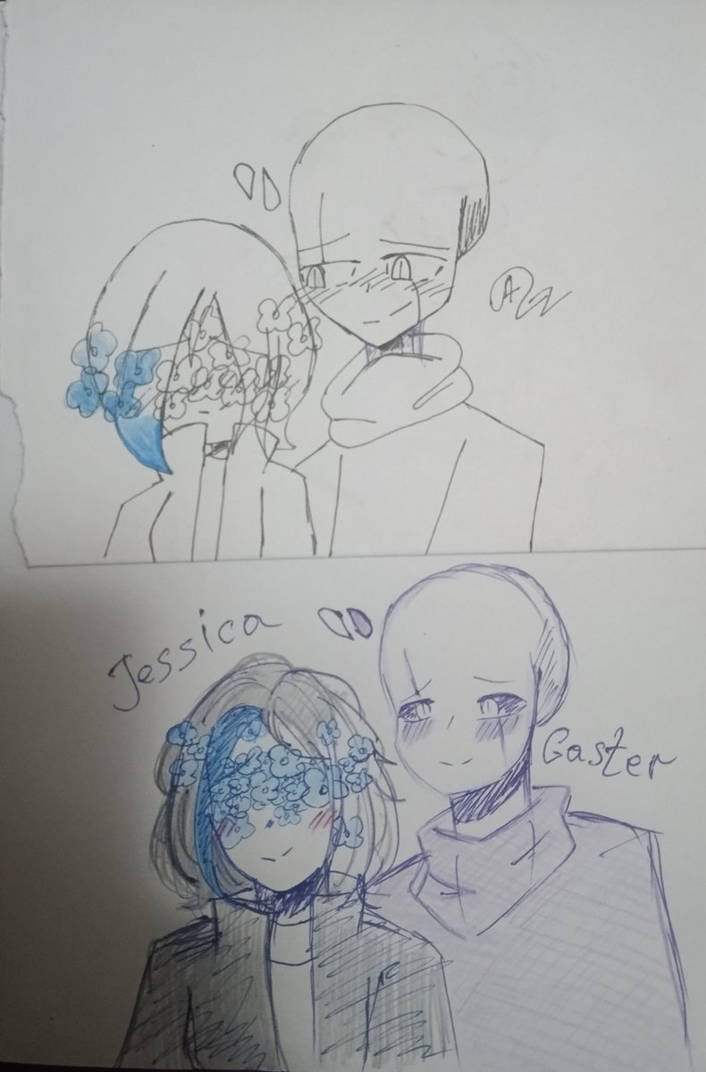 Artist237597404's tweet photo. Drawings 2023 and 2026
My old drawings and new versions of these old drawings.
#undertale #UndertaleFanart #art #glitchtale #gaster #jessica
#ship https://t.co/NdjBWOjwyZ