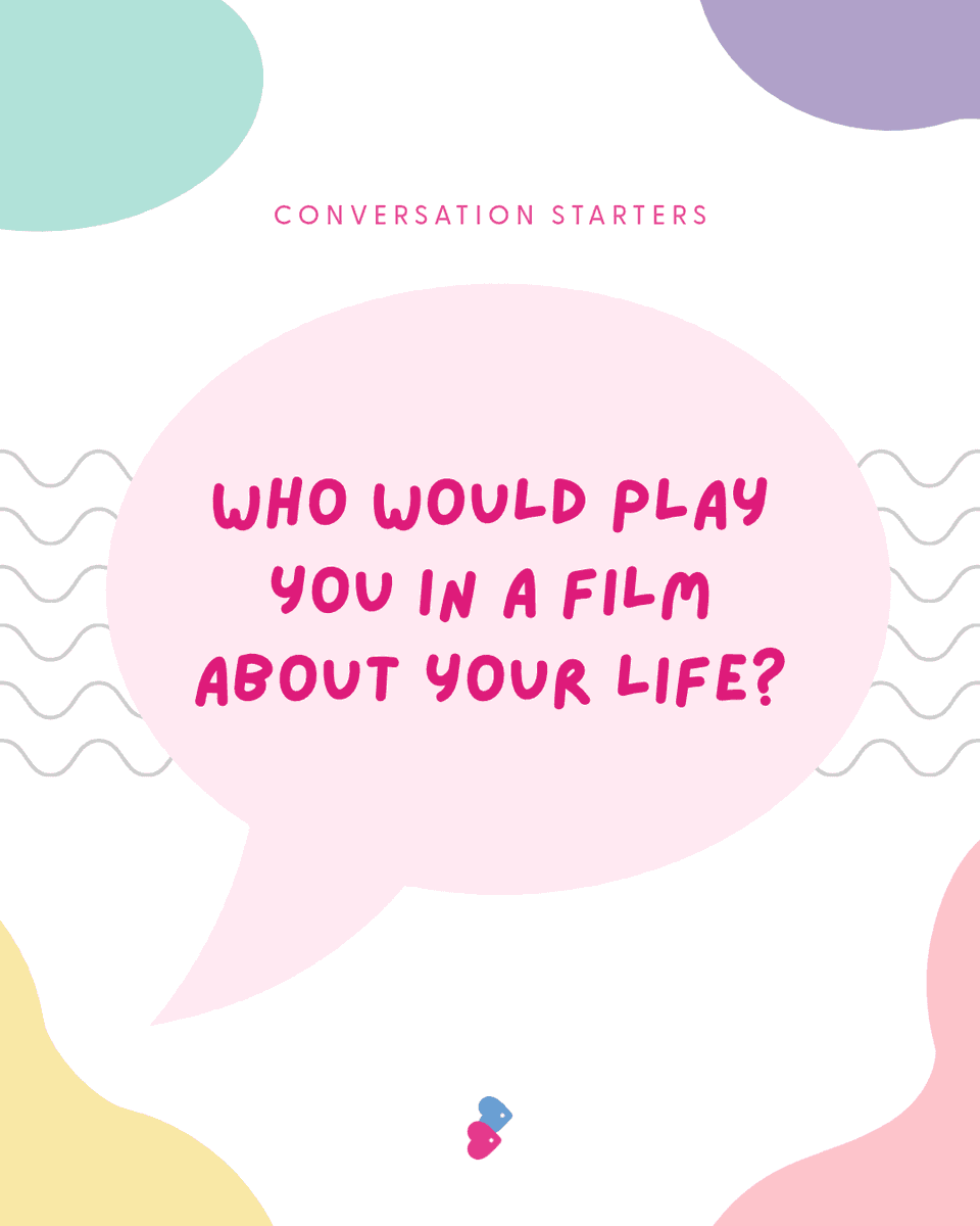 ChConnect's tweet photo. Our fortnightly Conversation Starter. 💬

Who would play you in a film about your life?

Follow #CCConversationStarters for more ideas.

#ChristianConnection https://t.co/M19l9Tzjx0