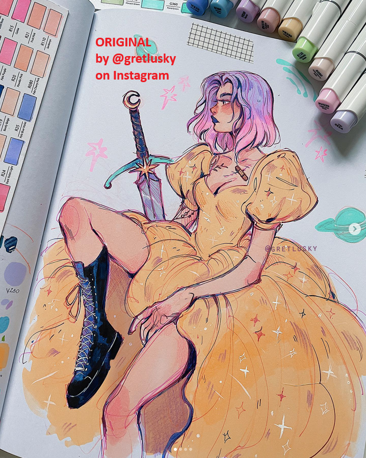 Noggi_3D's tweet photo. The third full-body poly modeling practice is an original character made by @Gretlusky .
With this one I was able to solidify my character creation process. I also used compositing to add some fancy effects inspired by the original artworks. :) https://t.co/FcFG1K9r4M