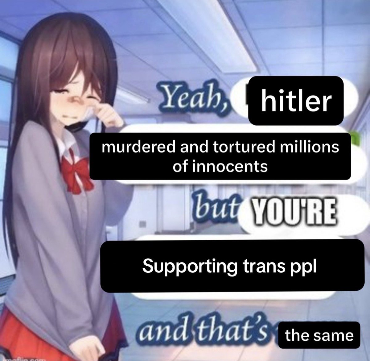 ttoiwi5's tweet photo. How nazi transphobic ppl sound to me https://t.co/w9fliyMz7V