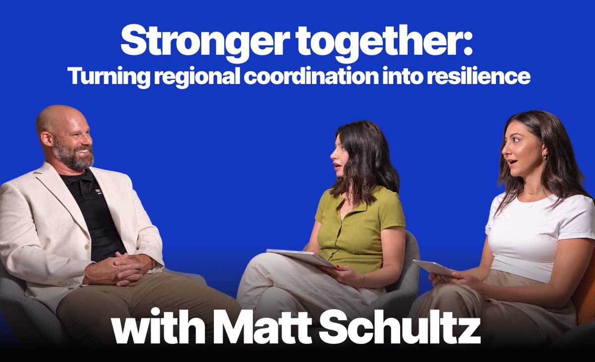 Everbridge's tweet photo. Resilience doesn’t stop at jurisdictional lines. So how can communities work together when their resources, technologies, policies, and priorities don’t always align?

🎧 Listen to Discover Resilience on YouTube (https://t.co/AmFM6piEc1) or Spotify (https://t.co/0pqQXHiuRv) https://t.co/mDcikZSDwx