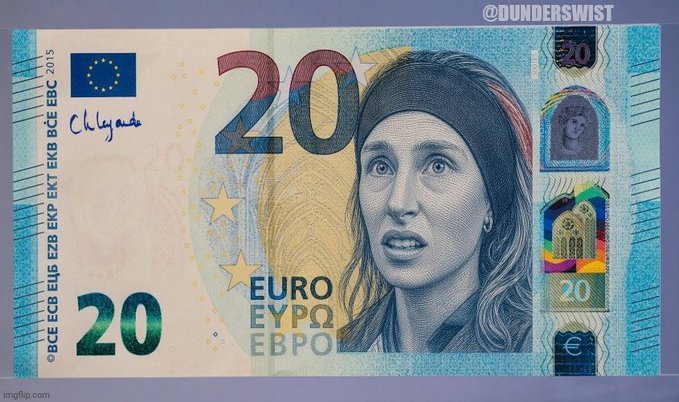 sweskjaldmaer's tweet photo. The new Euro has been released. https://t.co/vw248fECMY