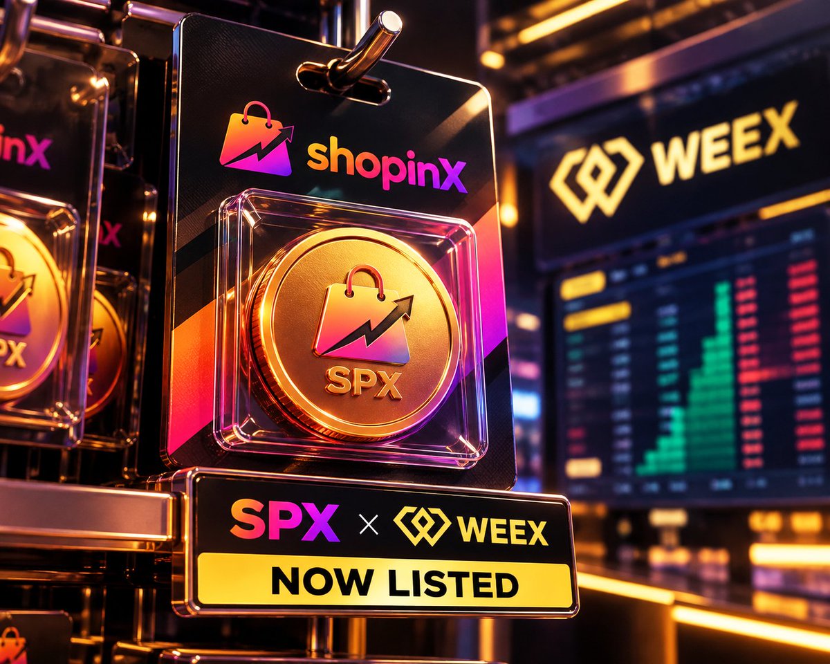 ShopinxSPX's tweet photo. 📢 ANNOUNCEMENT: The $SPX order book opens on @WEEX_Official today

Deposits opened at 7:00 UTC. Three hours later, trading goes live.

Trading pair: SPX/USDT

▪️ Deposit time: 20th Oct, 07:00 UTC
▪️ Trading: 20th Oct, 10:00 UTC
▪️ Withdrawals: 21st Oct, 10:00 UTC

$SPX officially lands on WEEX 🚀