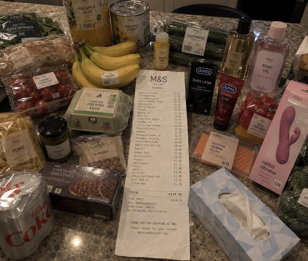 AlexPemOfficial's tweet photo. The girl vs her shopping list 

Cost of living crisis is insane 😩 https://t.co/Ccn54Y6b16