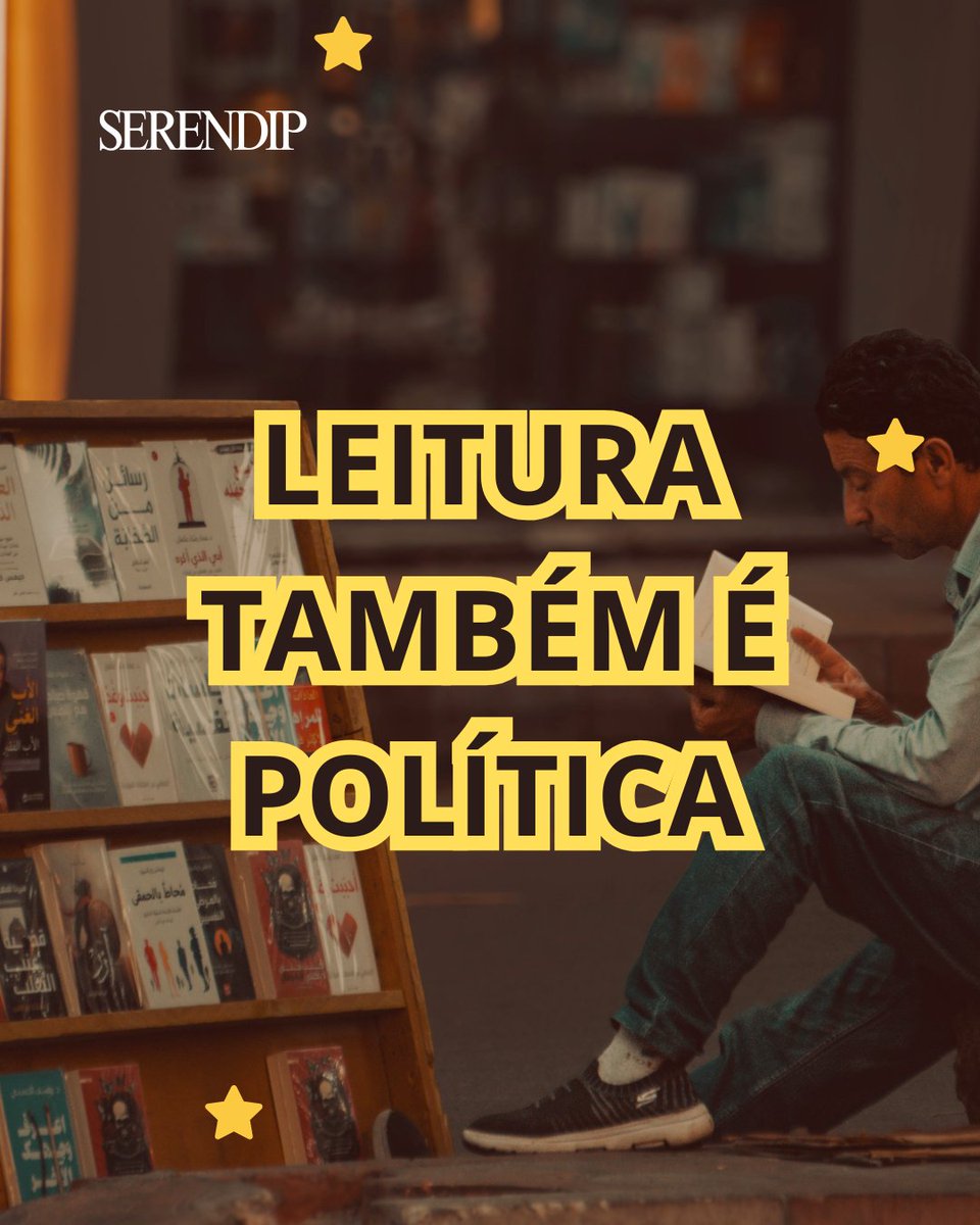 Serendipdivulga's tweet photo. A leitura é um ato político.
E uma sociedade que lê, questiona.
Uma sociedade que questiona pode transformar o mundo.

#LULAVAIVENCER https://t.co/fsfKEYdcWS